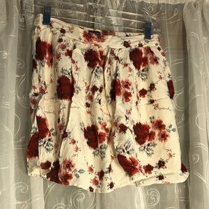 loose flower pattern skirt, american eagle